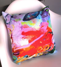 Load image into Gallery viewer, Artful Pillow, home accent, 16&quot; x 16&quot;, &quot;Wild Fury&quot;
